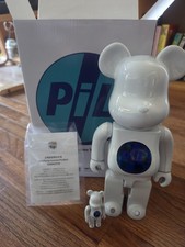 Medicom Toy BE@RBRICK Bearbrick 400%+100% Pil CHROME Ver. Authentic Goods picture
