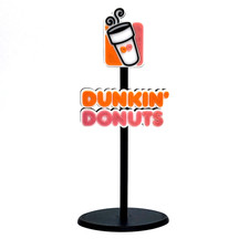 Miniature Dunkin Donuts Restaurant Coffee Shop Drive Thru Sign About 7