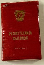 Vintage PRR Pennsylvania Railroad Sealed Deck of Pinochle Cards picture
