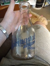 Vintage Thatcher's Glass Mfg Co. 1948 Springvale Dairy Humboldt Coop picture