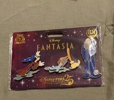 Fantasia The Sorcerer's Apprentice 3-Piece Pin Set LE1600 picture