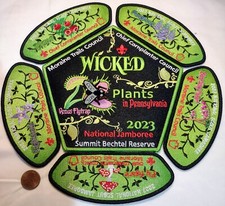 BSA MORAINE TRAILS CHIEF CORNPLANTER OA 168 2023 JAMBOREE7-PATCH WICKED w/ PIN picture
