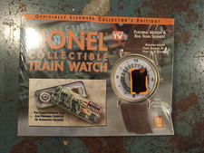 Lionel Collectible Train Watch w/ Case / Tin & COA Real Train Sounds NOB picture