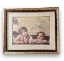 Vintage Two Winged Angels 90s Wall Art  Frames  picture