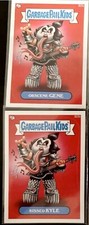 LOT 2 CARDS: 2013 GPK BNS3 BONUS Card B23 (OBSCENE GENE / KISSED KYLE) SP RARE picture