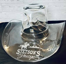 Vintage Blenko Glass Cowboy Hat Stetson's Lounge Hyatt Western Bar Memorabilia picture