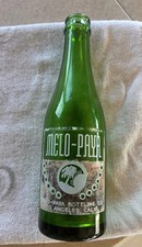 vintage green glass Melo-Paya soda bottle from the 1930s picture