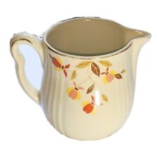Hall's Superior Floral Autumn Leaf Pitcher Jewel Homemakers Kitchenware Jug picture