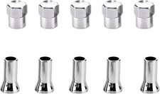 5 Sets TR414AC Chrome Valve Stem Caps Kit,Chrome Tire Valve Caps for Car Tire picture