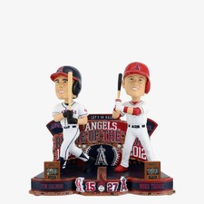 Tim Salmon Mike Trout Los Angeles Angels Rookie Of The Year Then Now Bobblehead picture