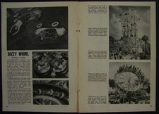 Amusement Park Thrill Rides 1960 Chicago Riverview Park Vintage pictorial picture
