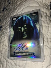 2019 Topps Star Wars Chrome Legacy Clive Revill Emperor Palpatine CA-CR Blue /99 picture