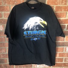 Harley Davison 1997 Sturgis Black Hills Rally South Dakota Size XXL Black Eagle picture