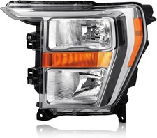 Chrome Halogen Headlight CompatibleWith 2021-2023 Ford F150 F-150 picture