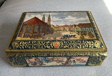Vintage E. Otto Schmidt Large Lebkuchen Tin Box 1982 Nurnberg West Germany 16.5
