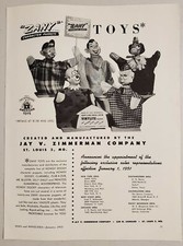 1951 Print Ad Zany Puppets Howdy Doody, Clarabelle Zimmerman St Louis,MO picture