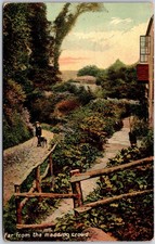 Isle of Wight England, 1912 Far From The Madding Crowd Pastoral Path, Postcard picture