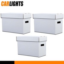 3PCS Short Comic Book Storage Boxes Holds 150 175 Stackable Archival Cardboard picture
