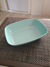 Vintage Brookpark Melmac Rectangular Dish Turquoise picture