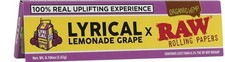 Raw Lyrical Grape Lemonade King Size Rolling Papers  1/PK Discounts FREE SHPN picture