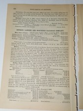 1887 train document DETROIT LANSING & NORTHERN RAILROAD Belding Howard City Mich picture