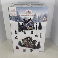 Holiday Time 20- Piece Country Set Light Up Village Collectible Decor Piece- NEW picture