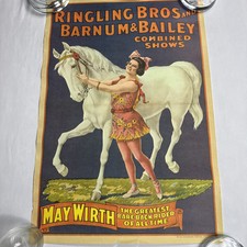 Ringling Bros and Barnum & Bailey Circus Poster - May Wirth 24x17 Inches picture