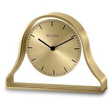 Bulova B1863 Bonita Tabletop Clock Brushed Brass picture