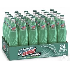 Mountain Dew Baja Blast Glass Real Sugar Edition 24 Pack. Limited Edition picture