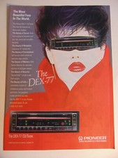 1986 PIONEER DEX-77 CD/TUNER vintage print ad picture