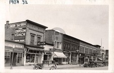Street View Clare MI Michigan 1934 RPPC Photo Postcard COPY picture