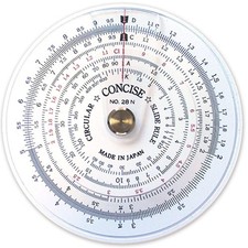 Concise ruler 28N English Version Circular slide rule made in Japan *US seller picture