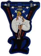 MARINE CORPS V-22 MARILYN MONROE BLOWING SKIRTS UP HOOK & LOOP PVC JACKET PATCH picture