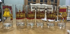 Vintage A&P  Peanut Butter Glasses 1976 Bicentennial - Set of 5 + 1 Chipped picture