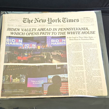 The New York Times Late Edition Saturday November 7, 2020 - Biden Vaults Ahead picture