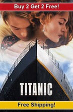 Titanic 1997-01 11x17 Movie TV Show Poster Buy 2 Get 2 Free picture