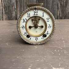 ansonia crystal regulator fancy diamond bezel movement , open escapement , runs picture