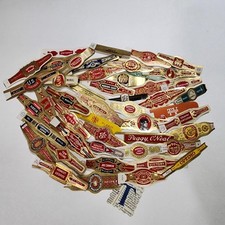 47 different cigar bands vintage embossed labels lot of 50 old cigar labels T picture