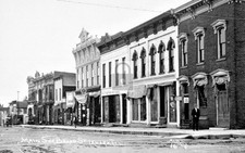 Main Street View Lanark Illinois IL - Reprint picture