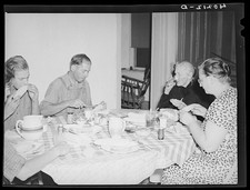 Photo:Barto Pennsylvania 1938 Evans Family Farm Supper FSA Photo picture