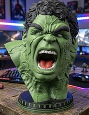 Incredible Hulk Bust 3D Printed Statue Marvel Avengers Figure 11 Inches Tall picture