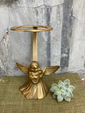 Brass Angel Candle/Vase Holder picture
