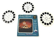 Vintage 1956 View-Master Las Vegas Nevada 15-A 15-B 15-C 3 Reel Set w/ Sleeve picture