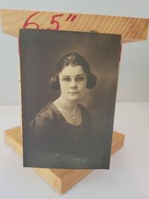 1920s Vintage Photo Print Woman Glasses Cootie Garages Ear Buns Hairstyle... picture