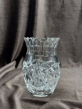 Vintage crystal glass vase picture