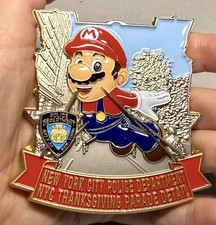 💥2025 NYC Thanksgiving Parade NYPD New York Police challenge coin Mario picture