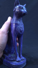 Bastet Statue Ancient Egyptian Feline Goddess Sculpture, Relic Art picture
