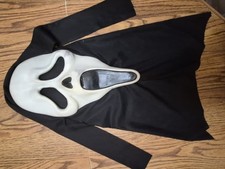 Vintage Ghost Face Scream Movie Mask Gen 1/2 Poly 97-99 Fun World Div picture