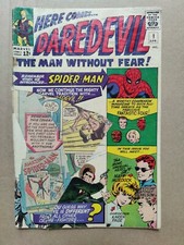 THREE MISSING PIECES INCOMPLETE Daredevil #1 0.5 Poor Origin 1st App Marvel 1964 picture