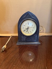 Vintage Warren Telechron M1 B-2 Cathedral Mantel Clock Bakelite Electric Works picture